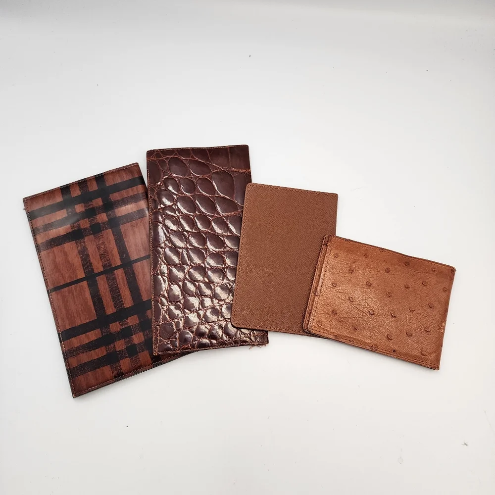 MEN'S Luxury Wallet Bundle - BURBERRY, LOUIS VUITTON, VINTAGE CROCODILE, OSTRICH - Picture 4 of 4
